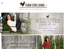 Tablet Screenshot of farmstarliving.com